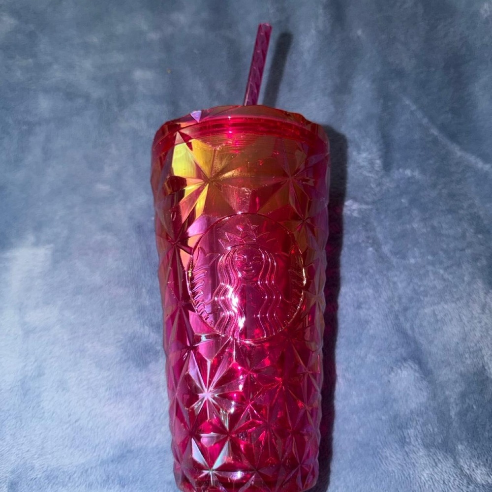 Starbucks Summer 2024 Pink Iridescent Prism Cold Cup Tumbler